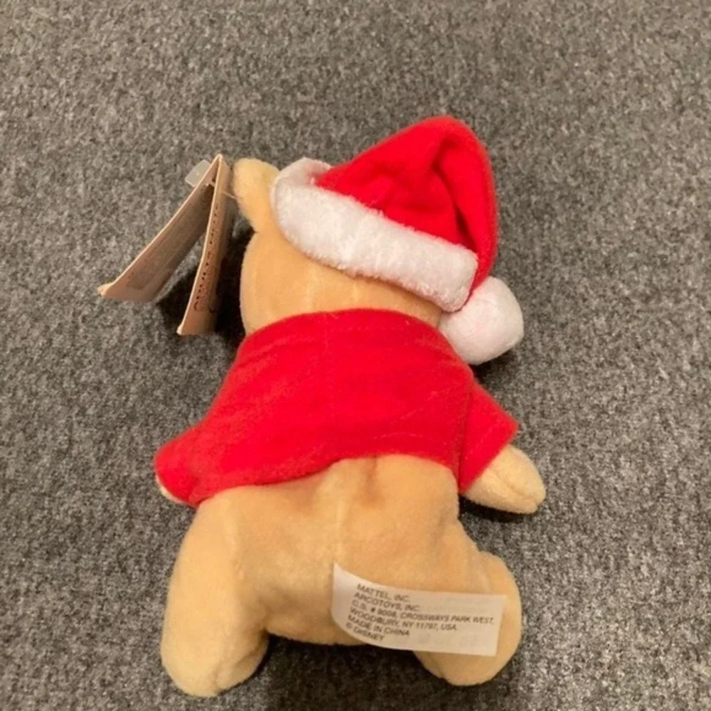Mini Disney Winnie the Pooh Christmas Plush Bear in Santa Outfit 6